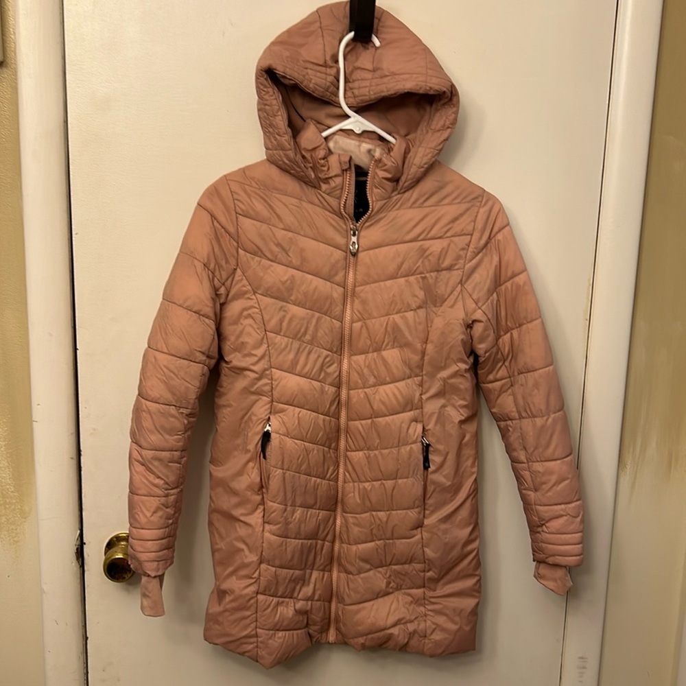SPYDER Girl's Boundless Longline Puffer Jacket Misty Rose Size Large (10-12)